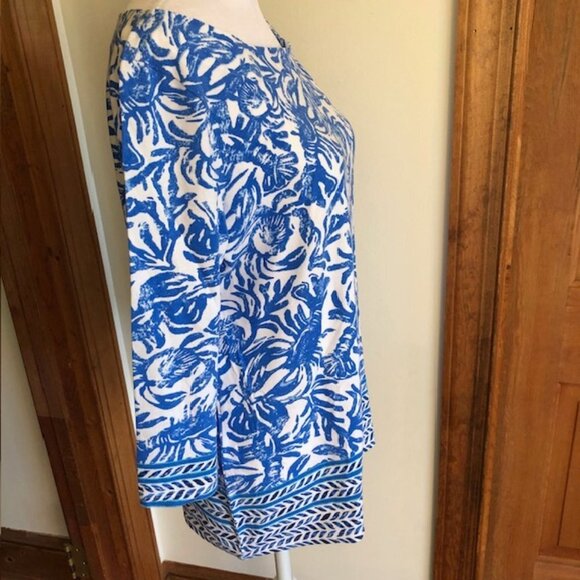 LILLY PULITZER Waverly Lobster on a Roll Pop Up Top Medium Style 29812 - Picture 7 of 16